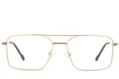 BS2012-3529_Golden_Aviator_Metal_Glasses_front