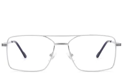BS2012-3530_Silver_Aviator_Metal_Glasses-front