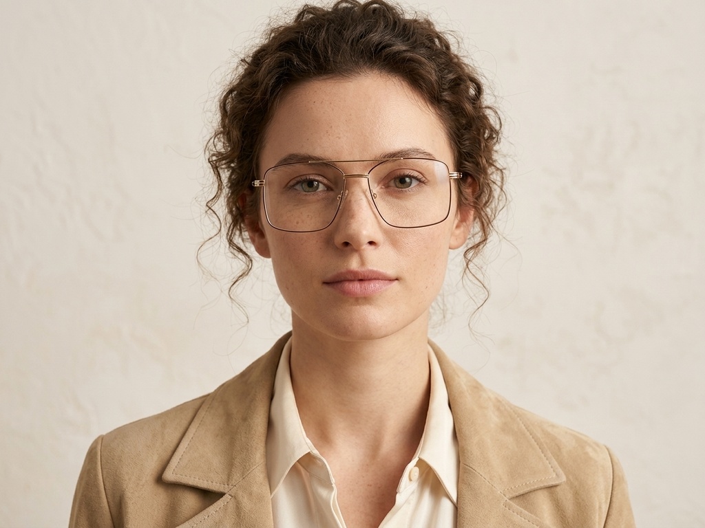 BS2012-3531_Brown_Aviator_Metal_Glasses-tryon_female