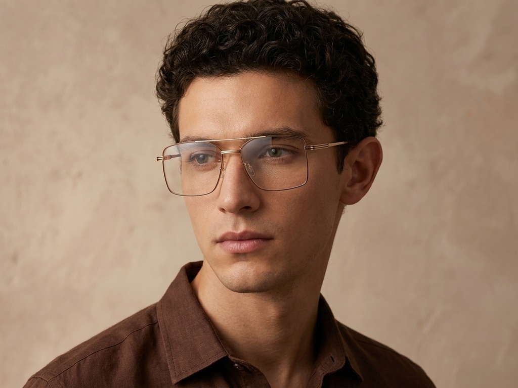 BS2012-3531_Brown_Aviator_Metal_Glasses-tryon_male