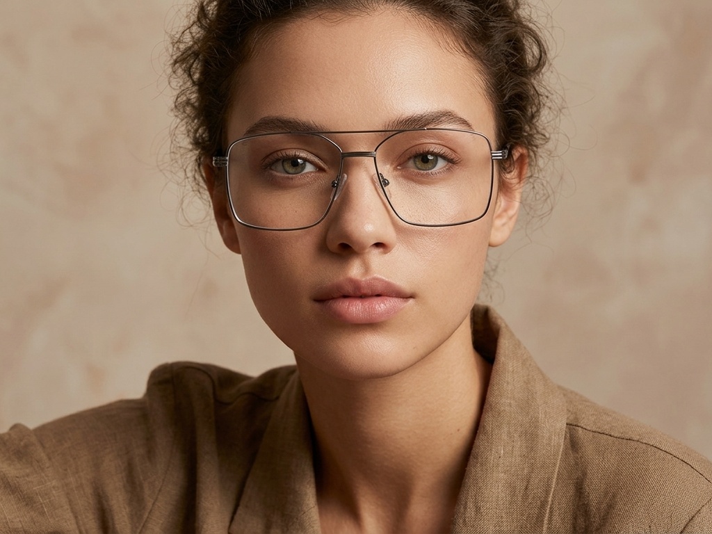 BS2012-3532_Grey_Aviator_Metal_Glasses-tryon_female