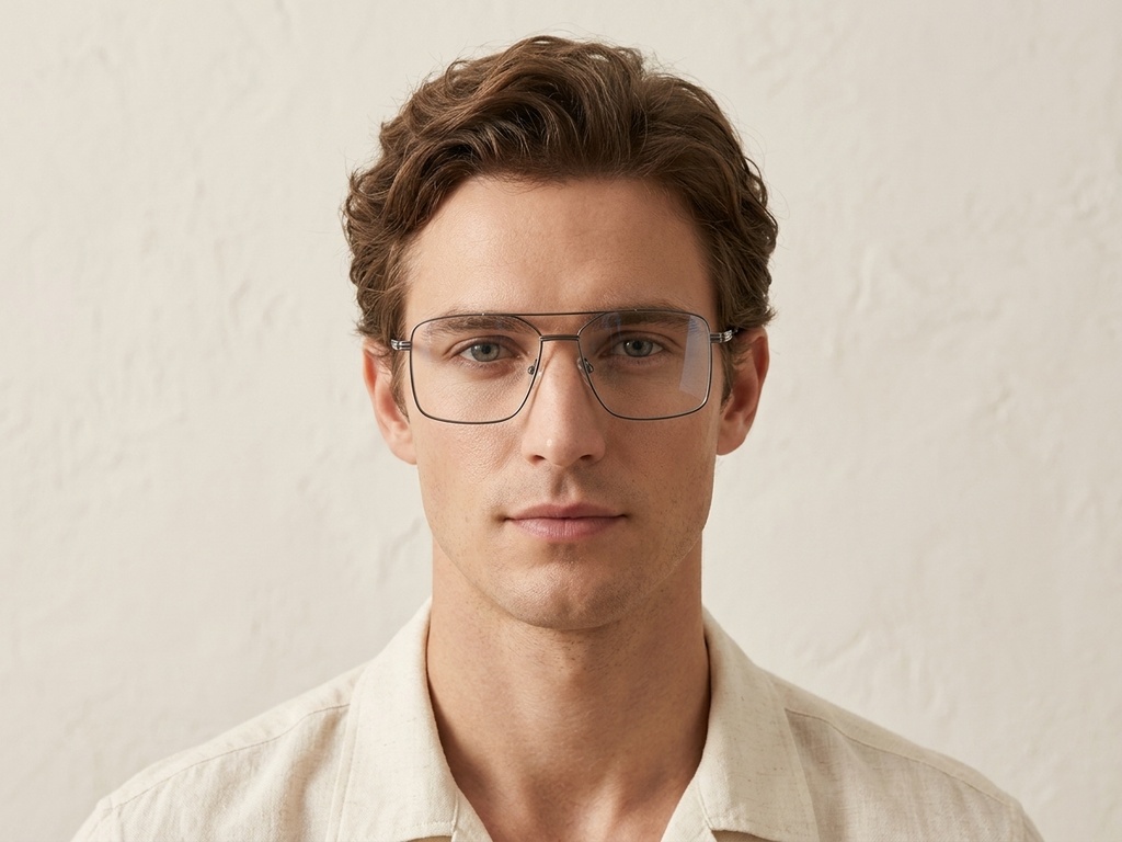 BS2012-3532_Grey_Aviator_Metal_Glasses-tryon_male