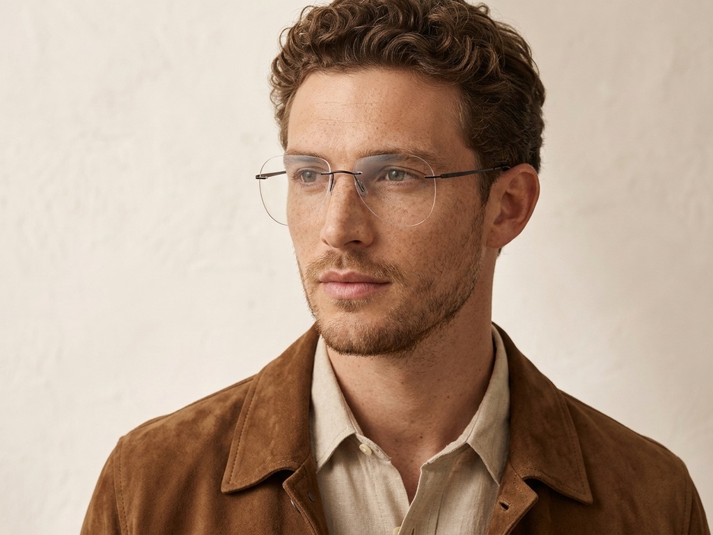 BS2012-3533_Black_Invisible_Metal_Glasses-tryon_male