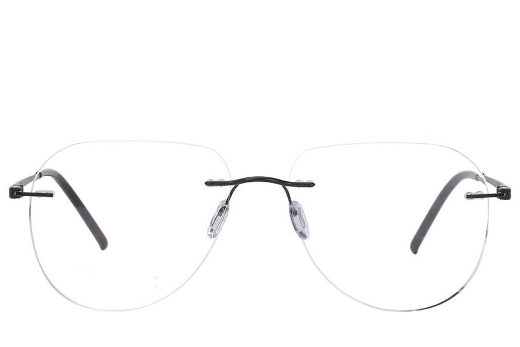 BS2012-3533_Black_Invisible_Metal_Glasses_front
