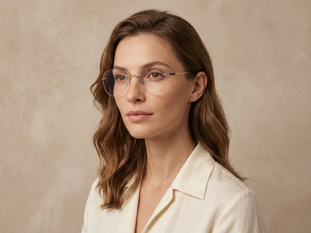 BS2012-3534_Golden_Invisible_Metal_Glasses-tryon_female