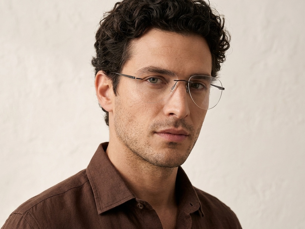 BS2012-3536_Grey_Invisible_Metal_Glasses-tryon_male