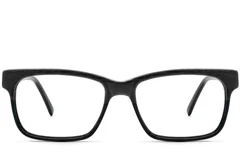 BS2012-3580_Black_Rectangular_Acetate_Glasses_front