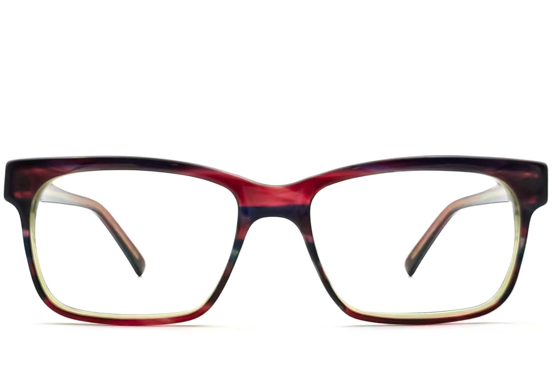 BS2012-3581_Red_Rectangular_Acetate_Glasses_front