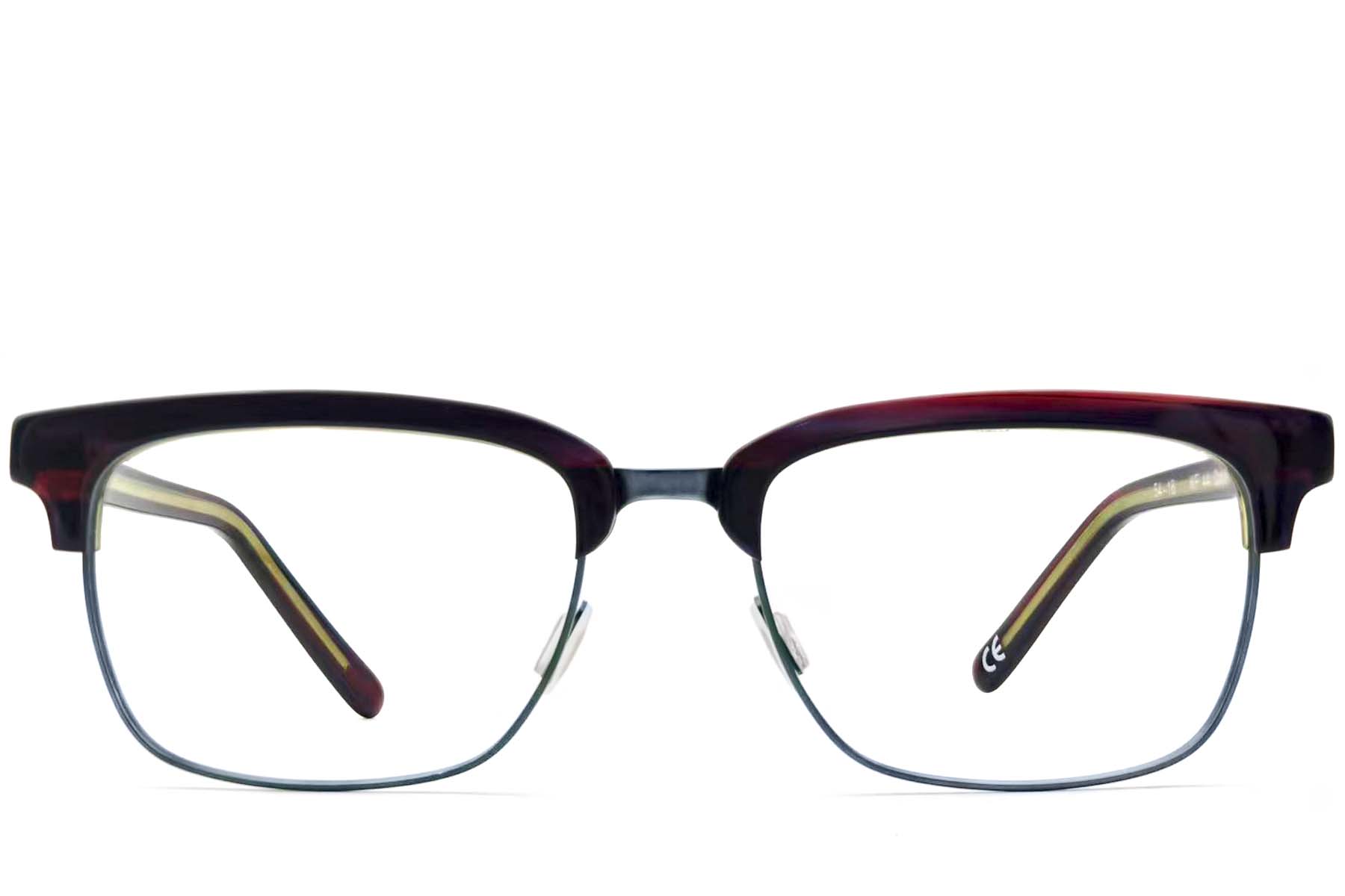 BS2012-3598_Red_Rectangular_Acetate_Glasses_front