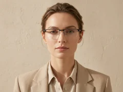 BS2012-3603_Black_Semi-rimless_Metal_Glasses-tryon_female