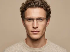 BS2012-3605_Brown_Semi-rimless_Metal_Glasses-tryon_male