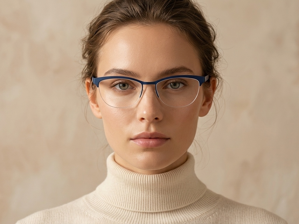 BS2012-3620_Blue_Semi-rimless_Acetate_Glasses-tryon_female