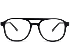 BS2012-3702_Black_Aviator_Acetate_Glasses-front