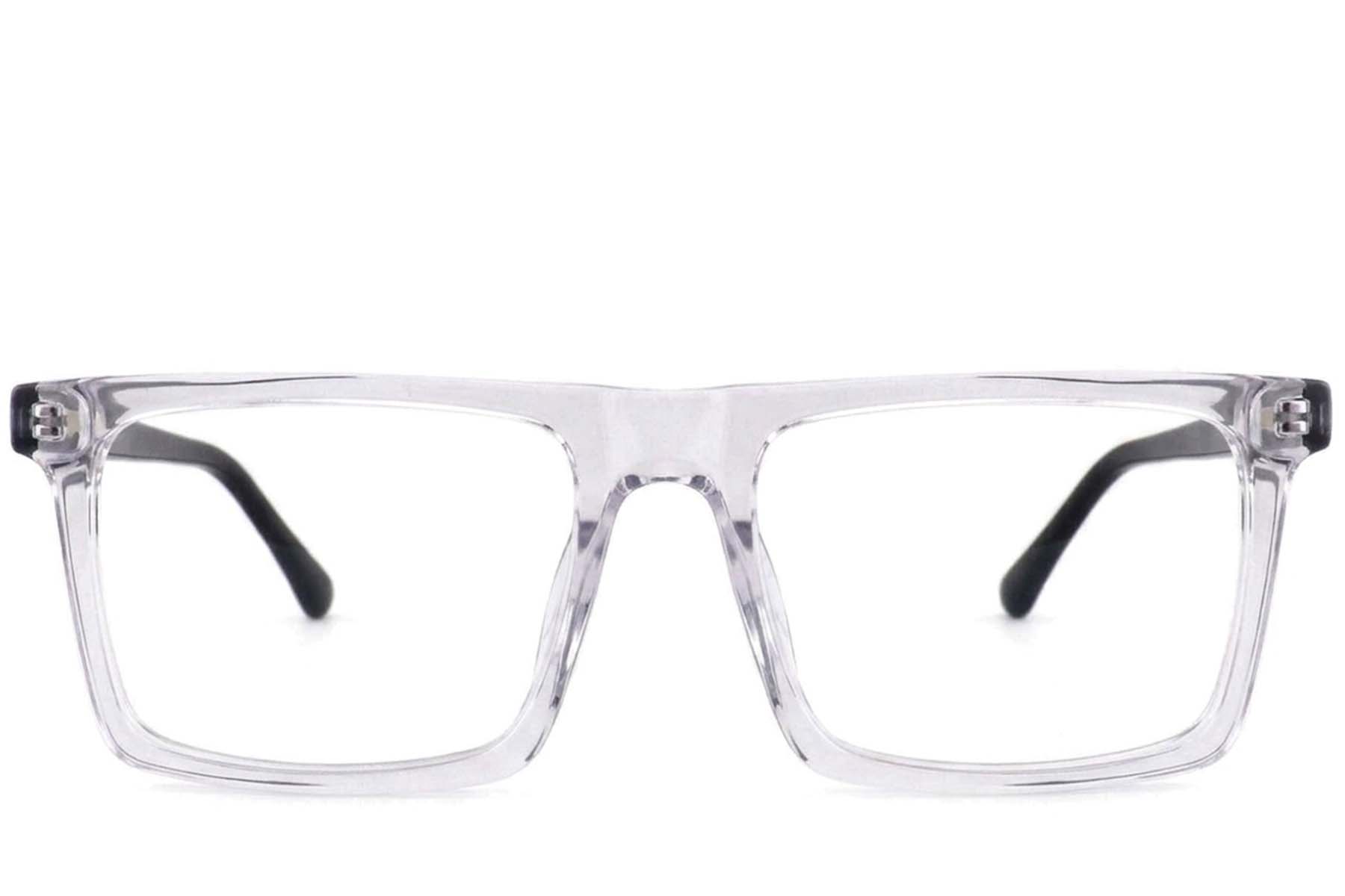 BS2012-3707_Transparent_Rectangular_Acetate_Glasses-front