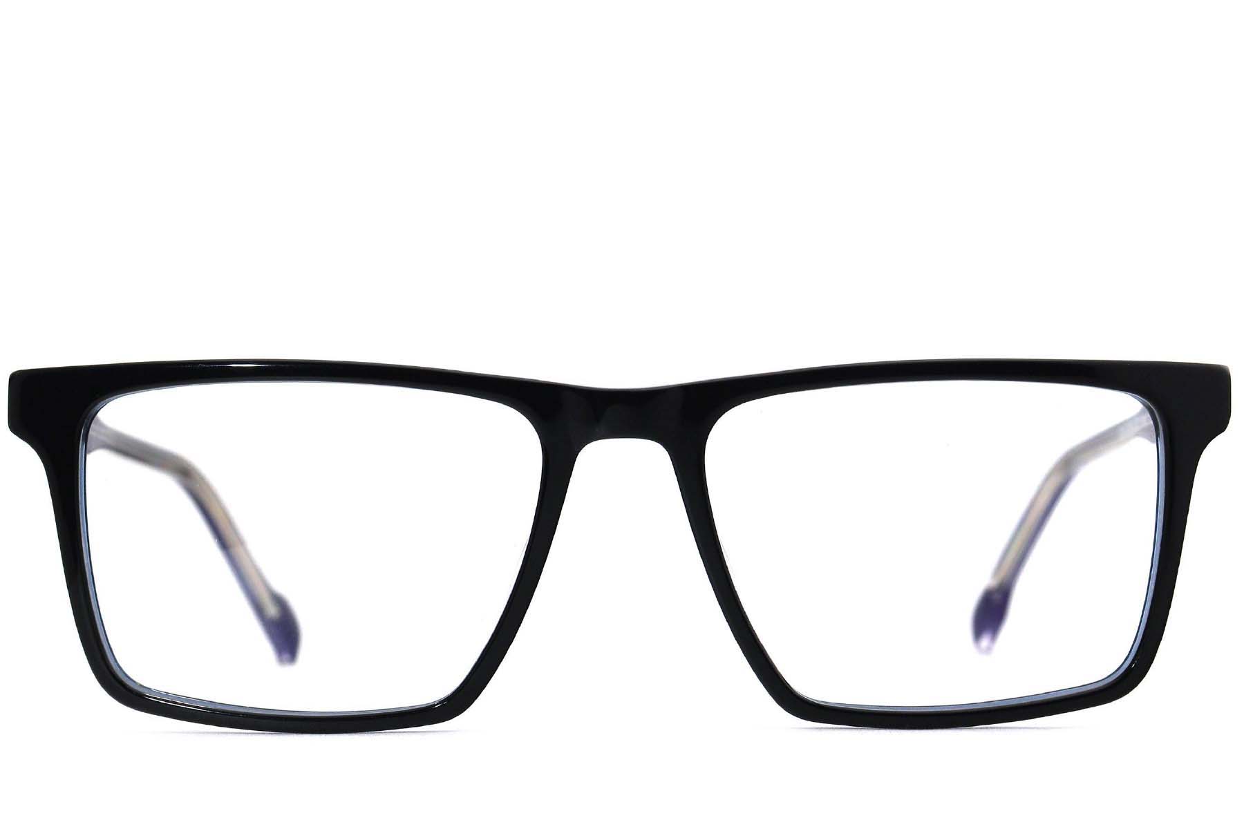 BS2012-3766_Black_Rectangular_Acetate_Glasses_front