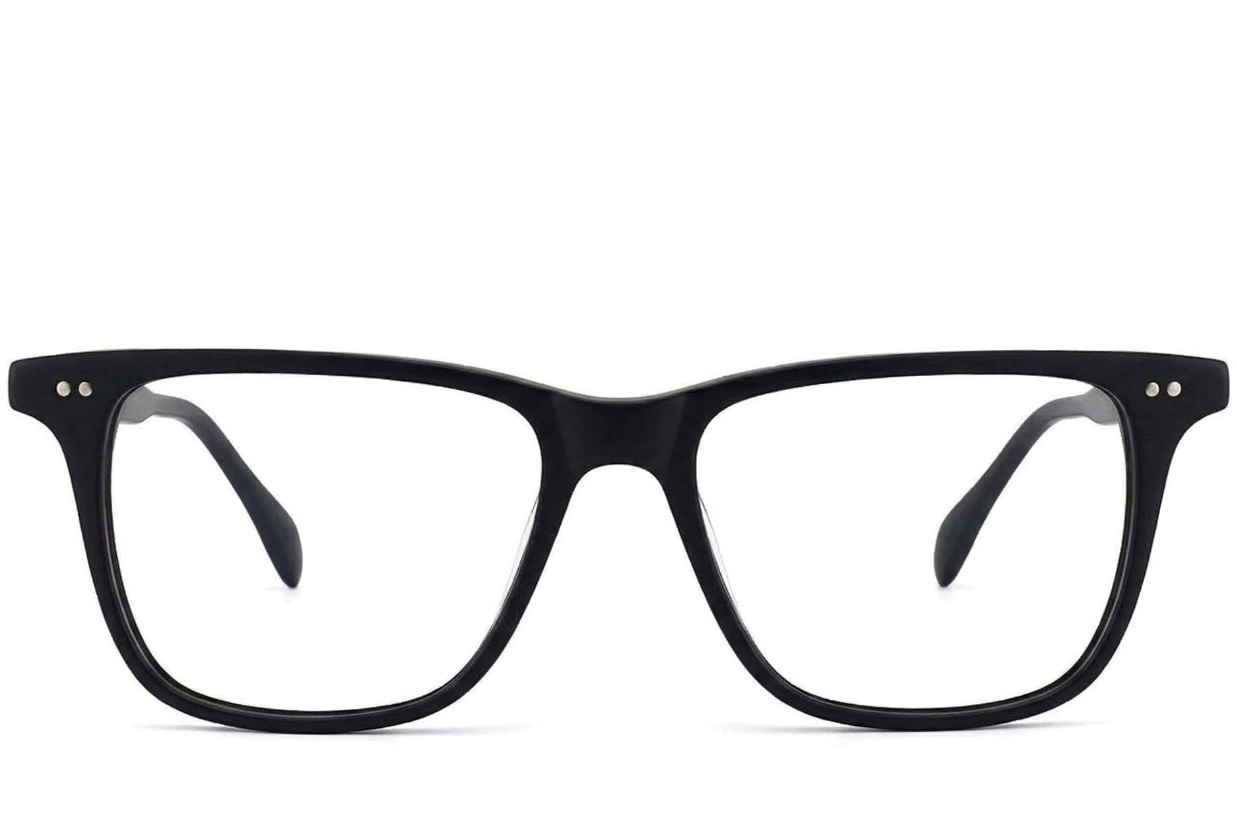 BS2012-3808_Black_Rectangular_Acetate_Glasses-front