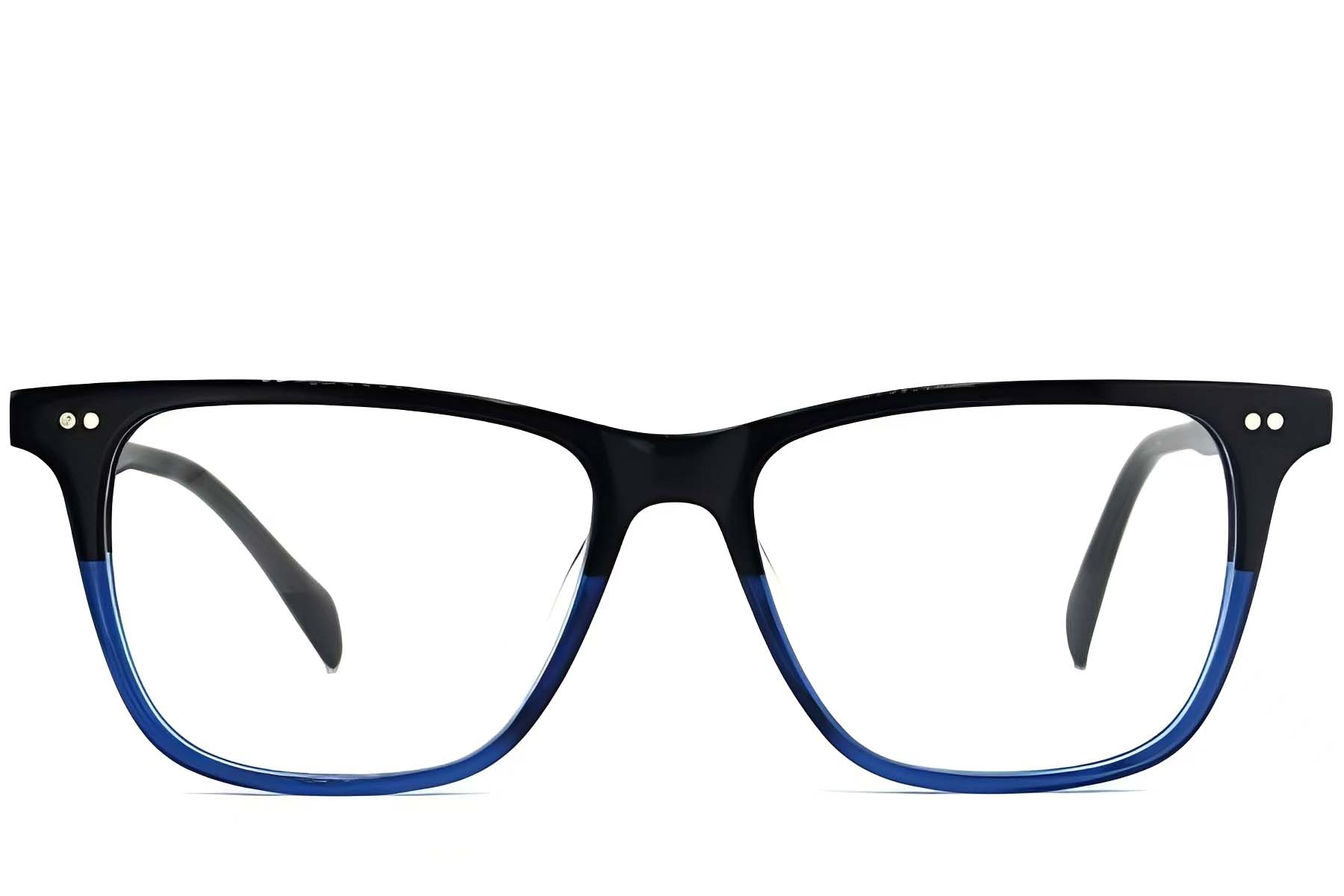 BS2012-3812_Blue_Rectangular_Acetate_Glasses_front