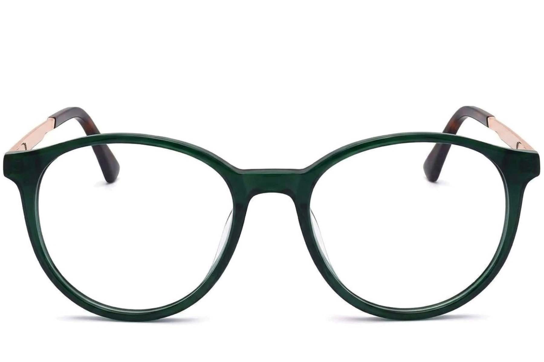 BS2012-3840_Green_Oval_Acetate_Glasses-front