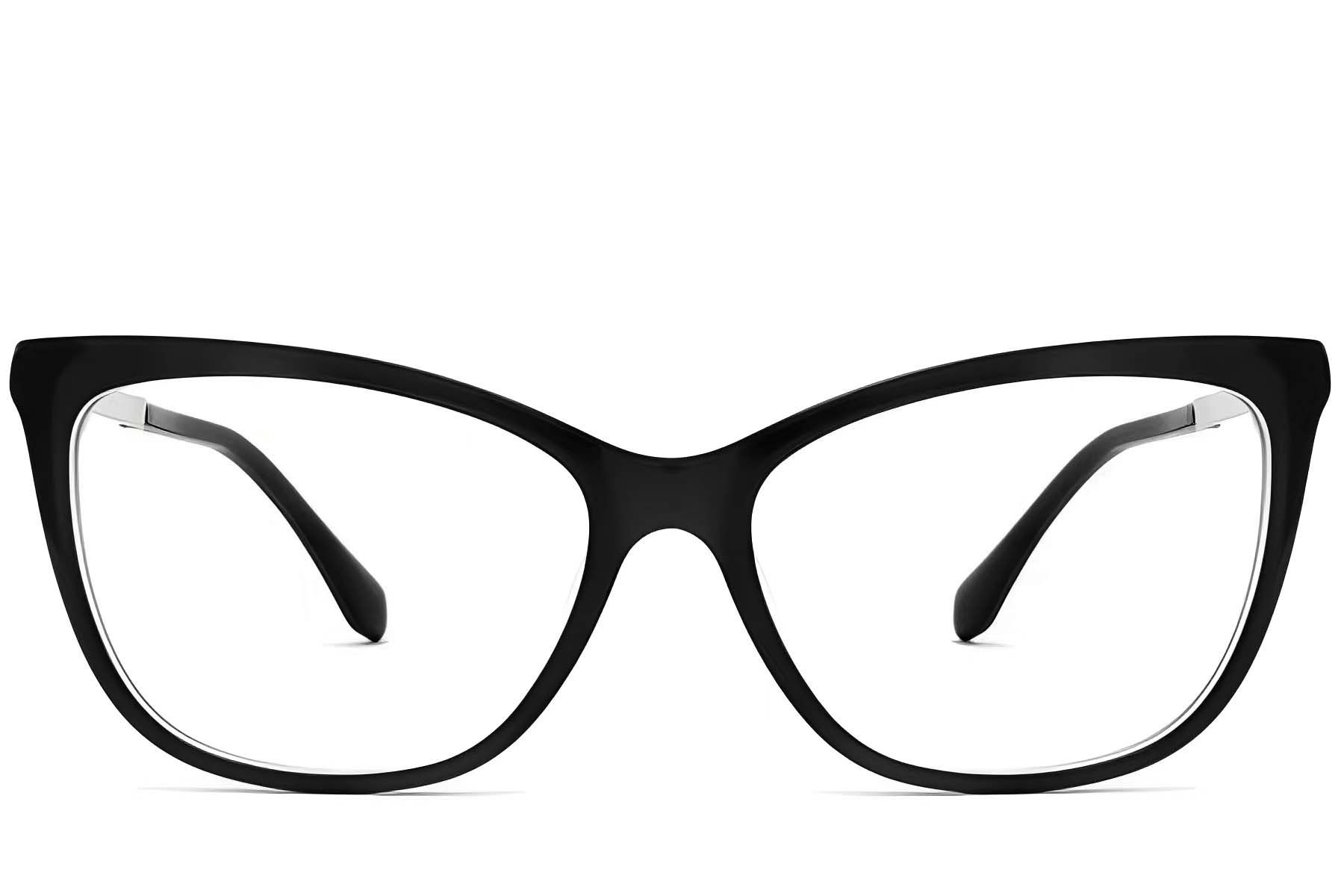 BS2012-3857_Black_Butterfly_Acetate_Glasses_front