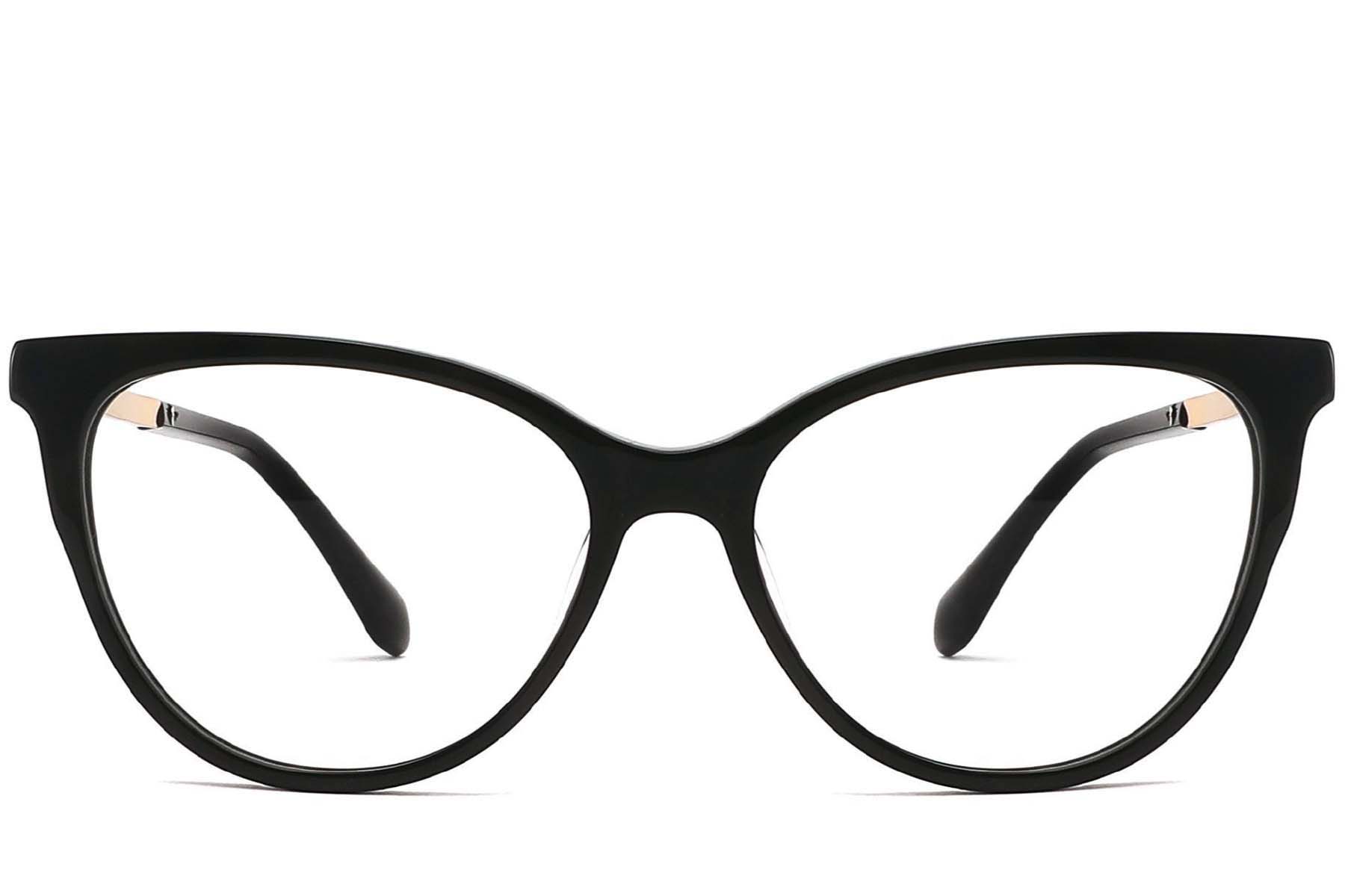 BS2012-3870_Black_Butterfly_Acetate_Glasses_front