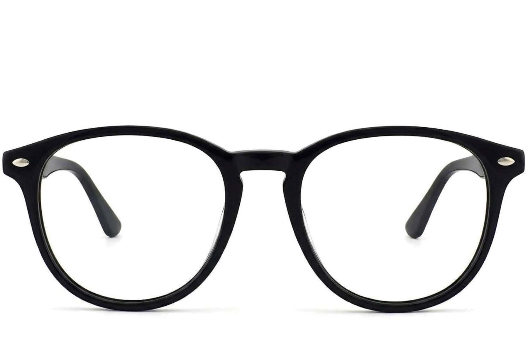BS2012-3929_Black_Oval_Acetate_Glasses-front