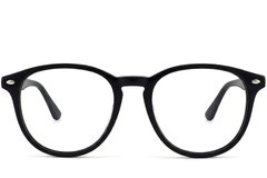 BS2012-3929_Black_Oval_Acetate_Glasses-front