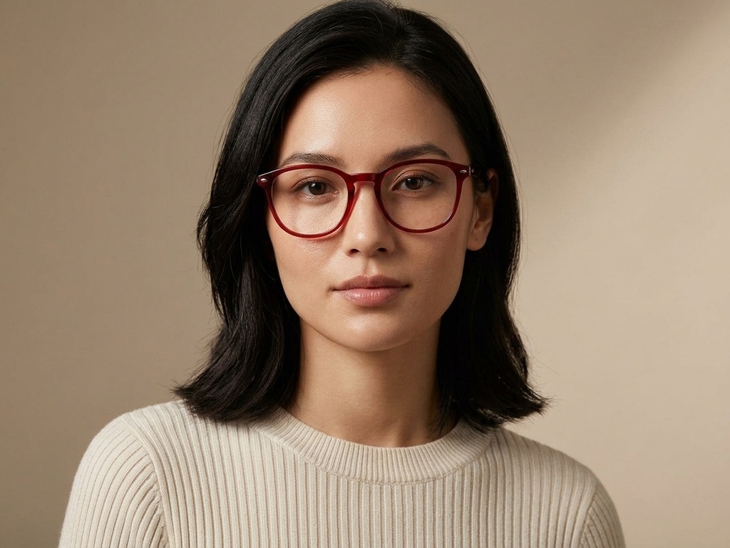 BS2012-3931_Red_Oval_Acetate_Glasses-tryon_female