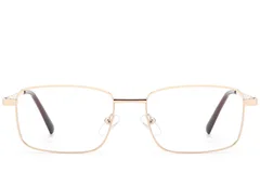 BS2012-4160_Golden_Rectangular_Metal_Glasses_front