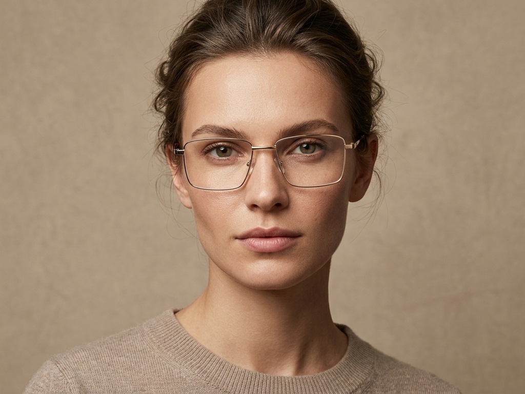 BS2012-4165_Golden_Rectangular_Metal_Glasses-tryon_female
