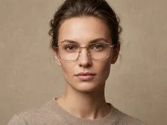 BS2012-4165_Golden_Rectangular_Metal_Glasses-tryon_female