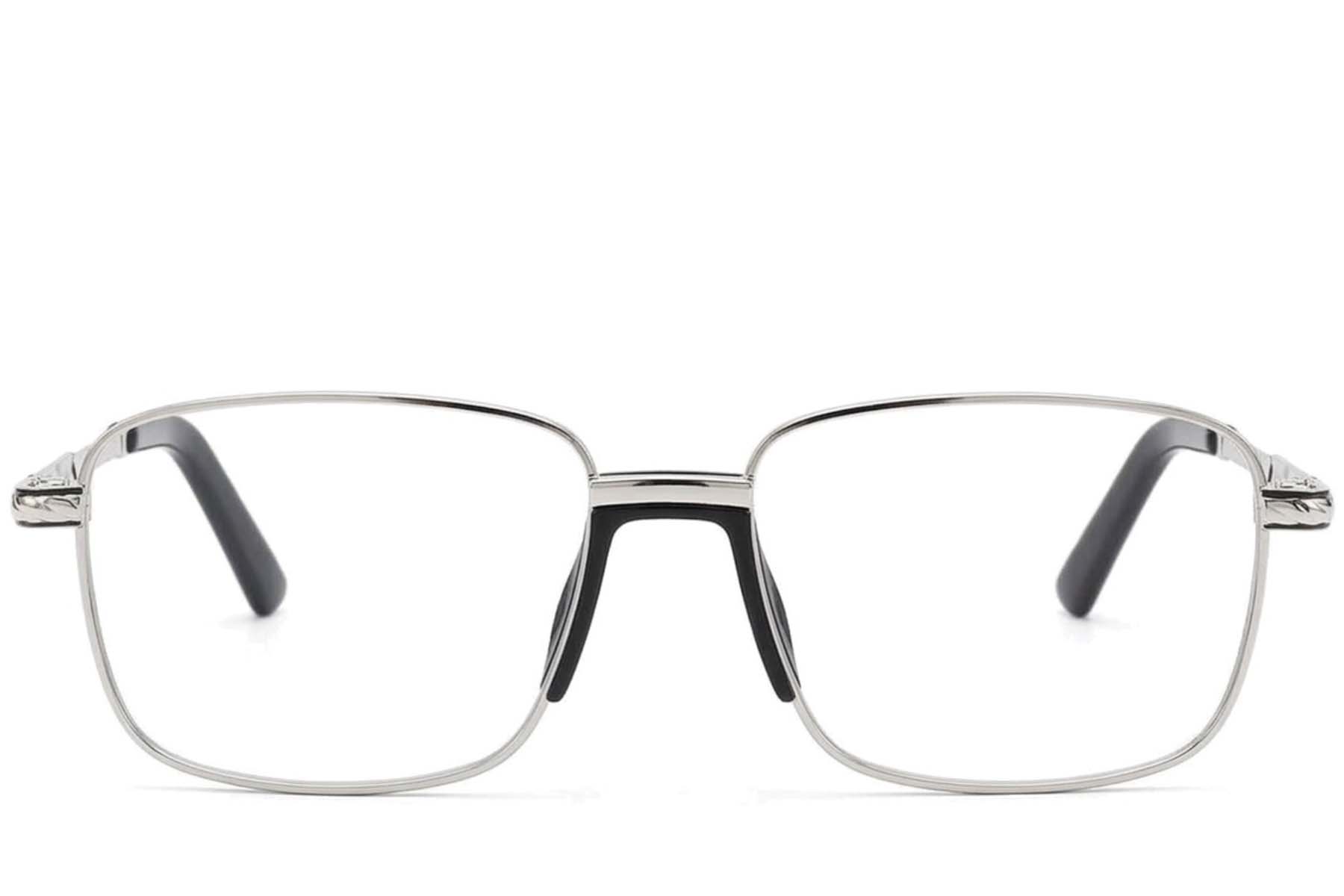 BS2012-4173_Silver_Rectangular_Metal_Glasses-front