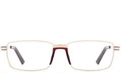 BS2012-4175_Golden_Rectangular_Metal_Glasses_front