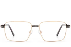 BS2012-4180_Golden_Rectangular_Metal_Glasses_front