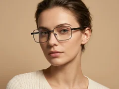 BS2012-4182_Black_Rectangular_Metal_Glasses-tryon_female