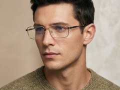 BS2012-4191_Golden_Rectangular_Metal_Glasses-tryon_male