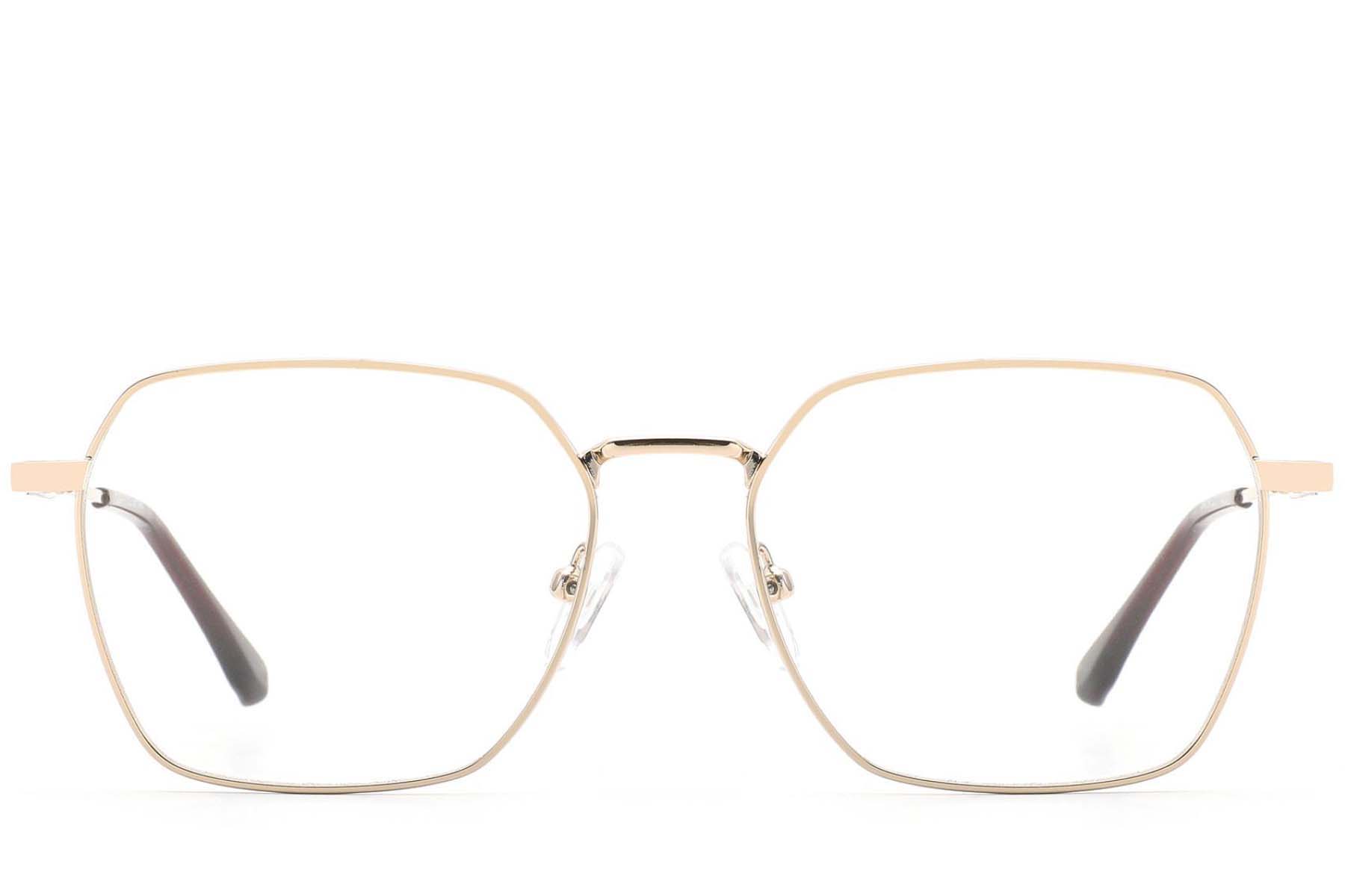 BS2012-4196_Golden_Geometric_Metal_Glasses_front