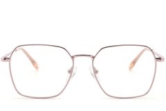BS2012-4201_Pink_Geometric_Metal_Glasses-front