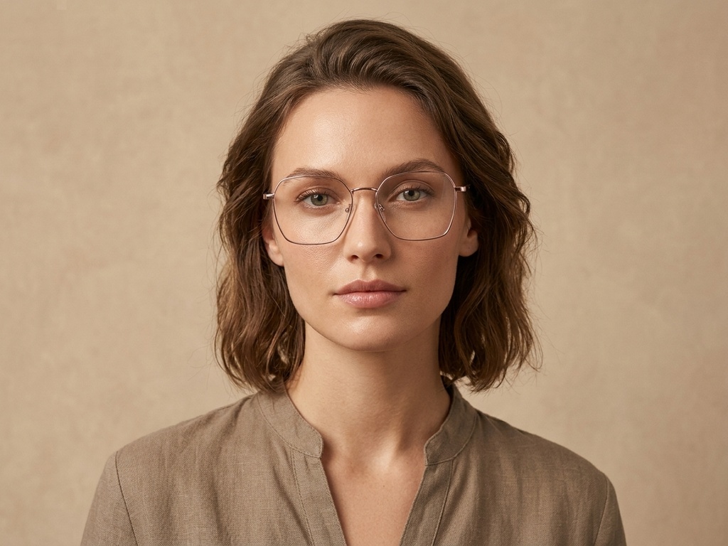 BS2012-4201_Pink_Geometric_Metal_Glasses-tryon_female