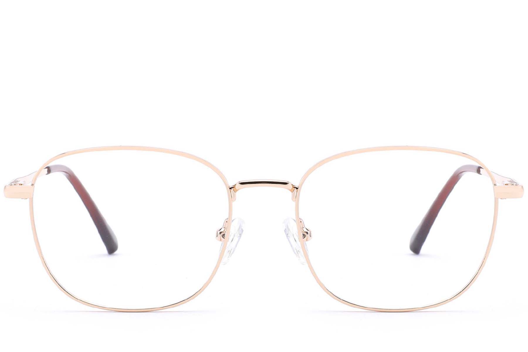 BS2012-4202_Golden_Oval_Metal_Glasses_front