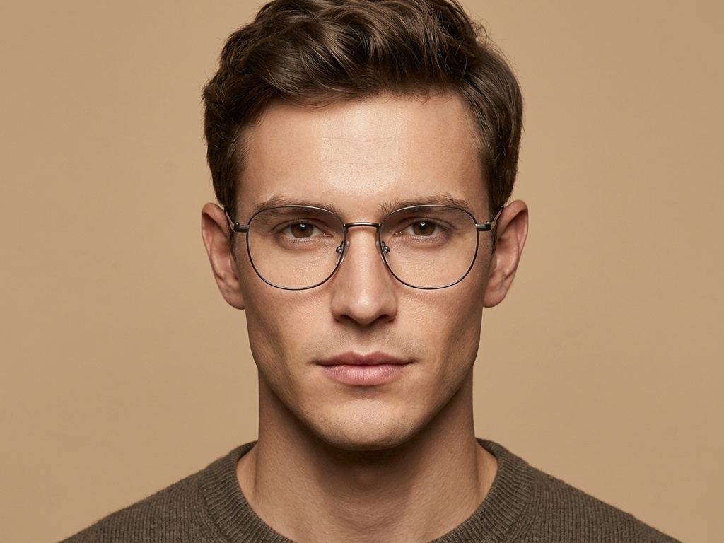 BS2012-4203_Grey_Oval_Metal_Glasses-tryon_male