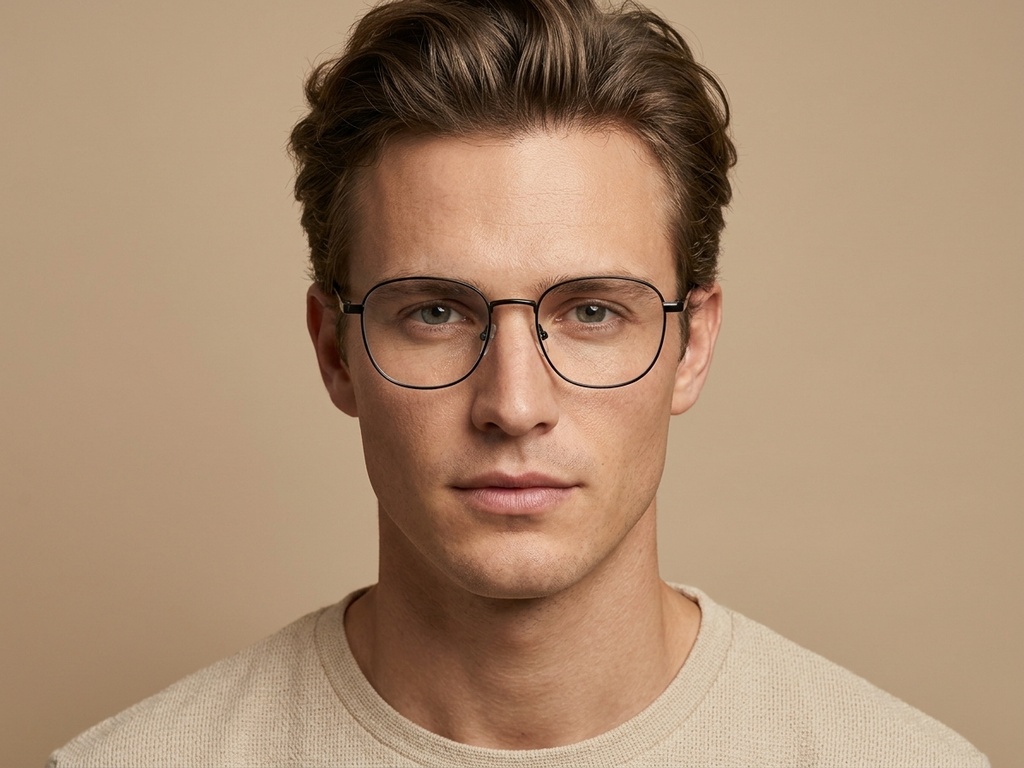BS2012-4204_Black_Oval_Metal_Glasses-tryon_male