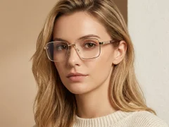 BS2012-4208_Golden_Rectangular_Metal_Glasses-tryon_female