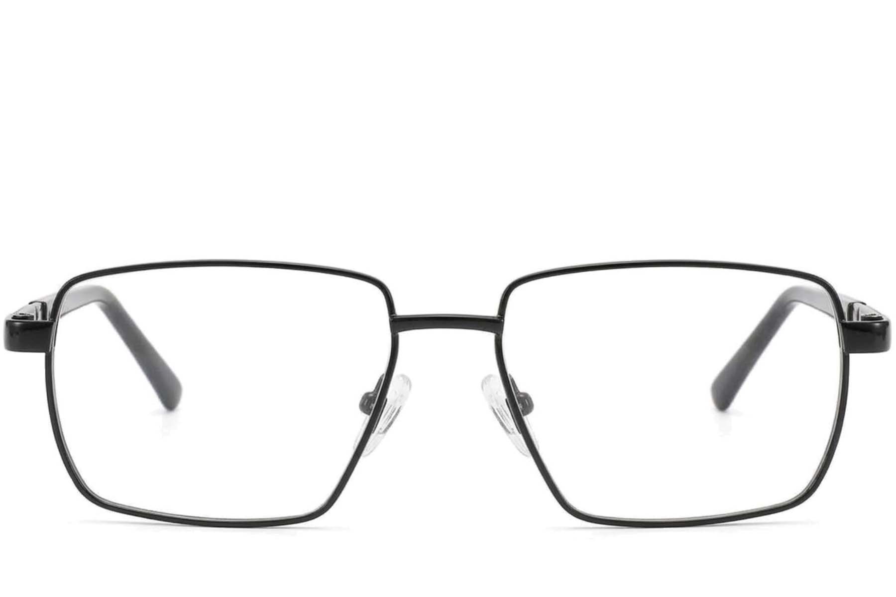 BS2012-4210_Black_Rectangular_Metal_Glasses-front