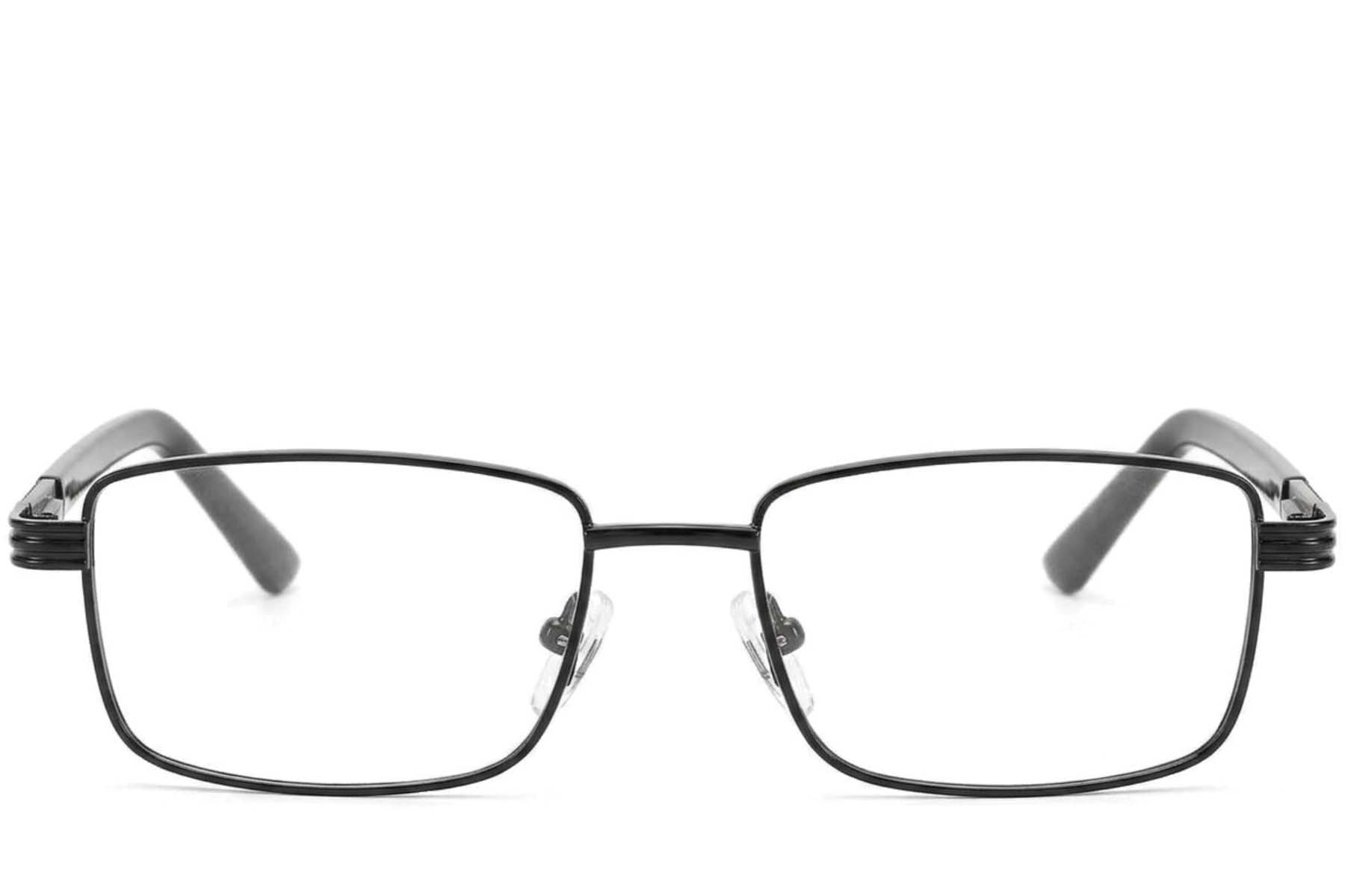 BS2012-4220_Black_Rectangular_Metal_Glasses-front