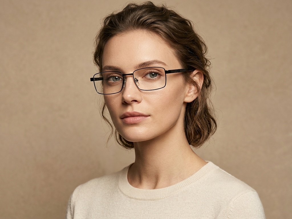 BS2012-4243_Black_Rectangular_Metal_Glasses-tryon_female