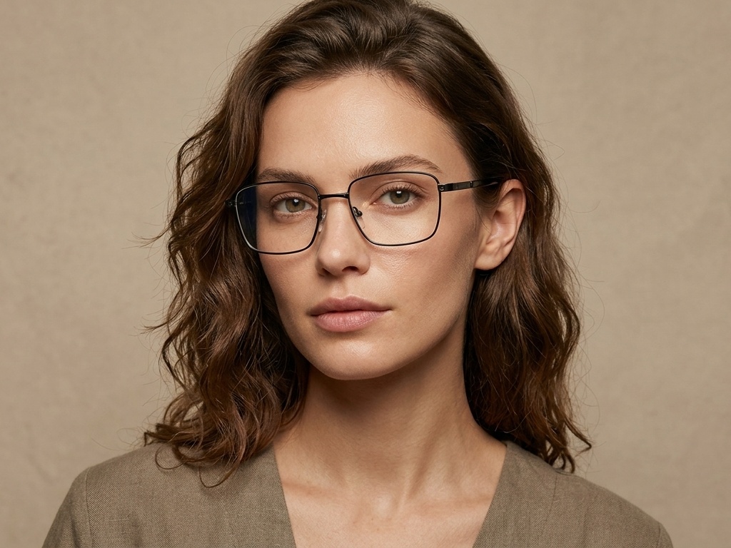 BS2012-4248_Black_Rectangular_Metal_Glasses-tryon_female