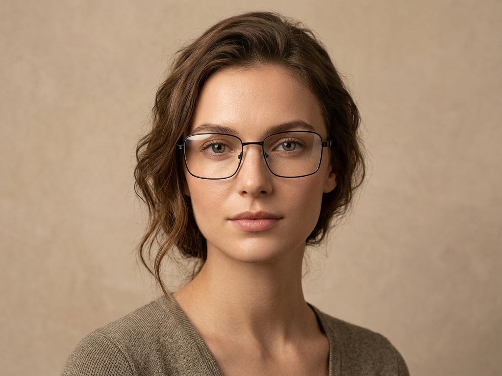 BS2012-4253_Black_Rectangular_Metal_Glasses-tryon_female