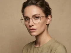BS2012-4256_Golden_Geometric_Metal_Glasses-tryon_female