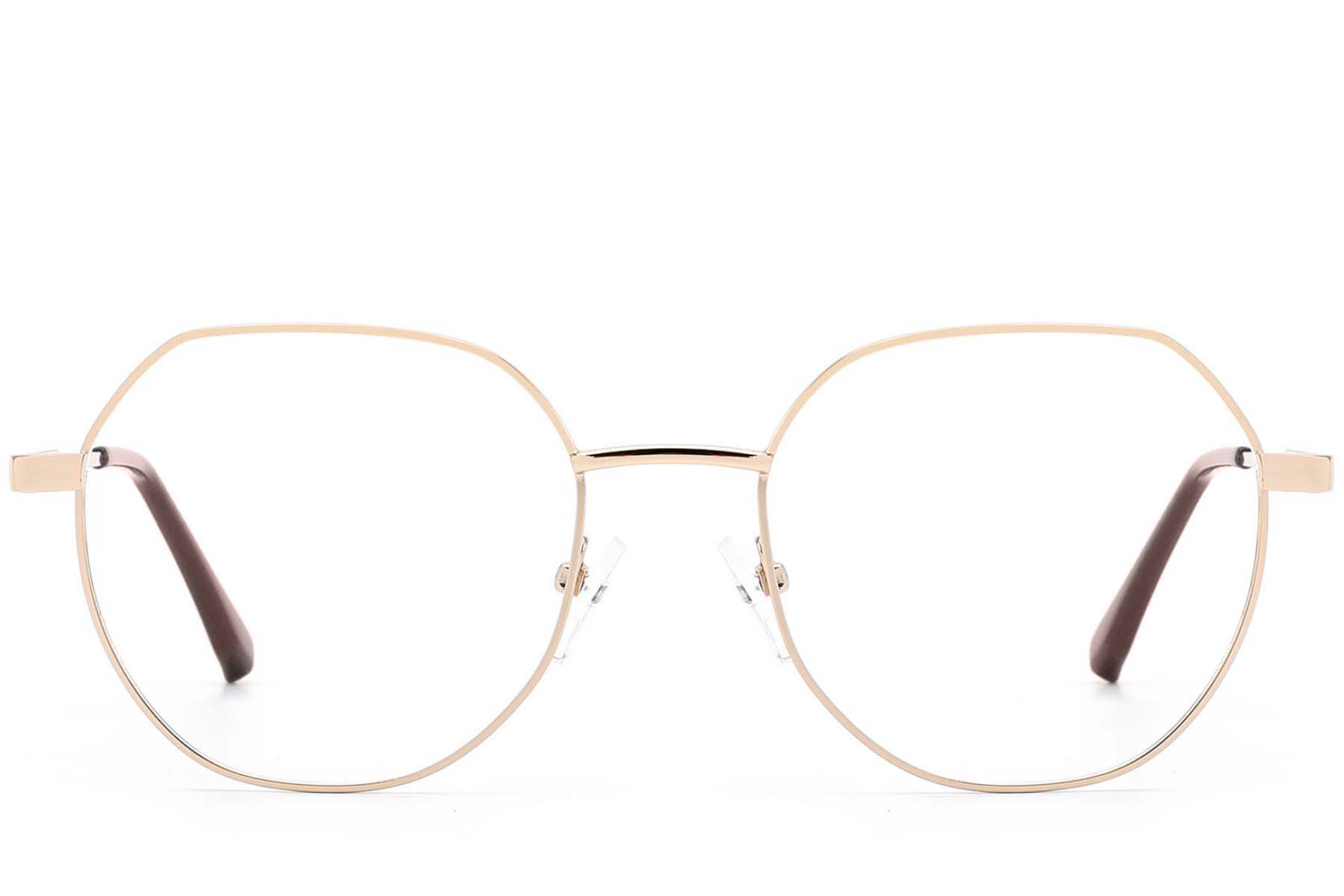 BS2012-4256_Golden_Geometric_Metal_Glasses_front