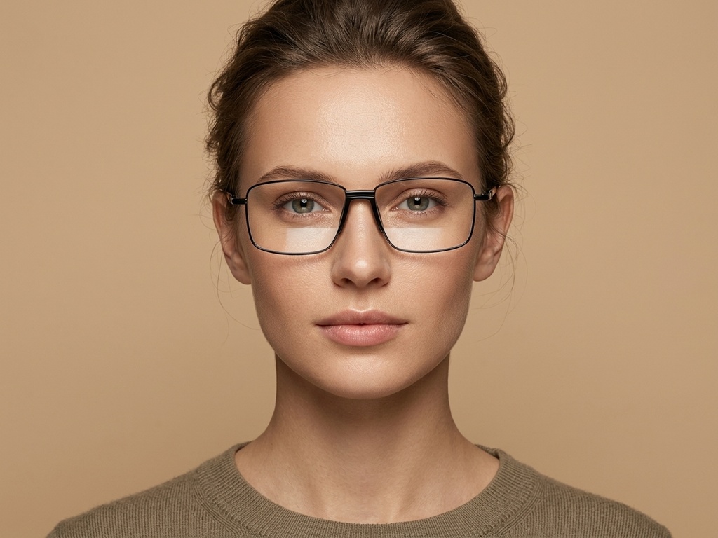 BS2012-4264_Black_Rectangular_Metal_Glasses-tryon_female